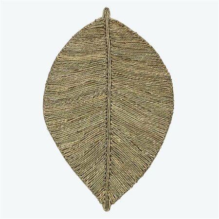 MADE4MATTRESS Straw Weaved Leaf Wall Hanging MA3286427